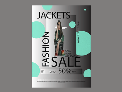 Fashion sales print design flyer