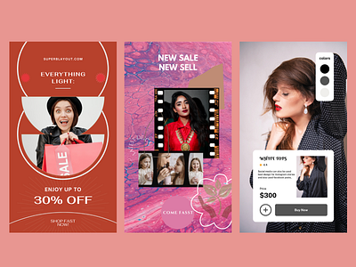 Logical Fashion Instagram story ad 3d branding business flyer design fashion story graphic design instagram short video ad instagram story template ui
