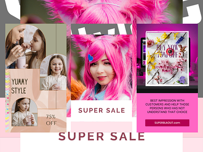 Super Fashion sale Instagram story ad 3d animation branding design graphic design instagram video ad instagrgam fashion story motion graphics template ui