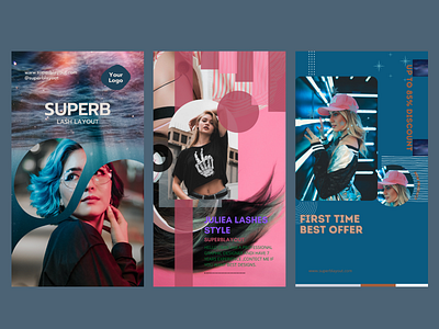 Superb Store Fashion Instagram story ad animation branding business flyer design graphic design illustration instagram business ad instagram story ad template ui