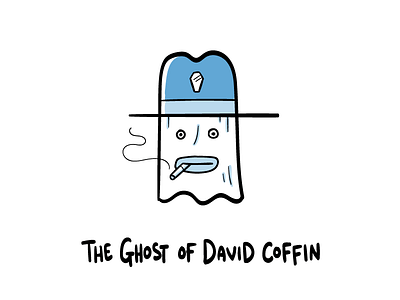 The Ghost Of David Coffin character design graphic design hand drawn illustration illustrator