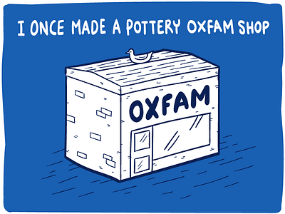 Oxfam Jar about me graphic design hand drawn illustration illustrator