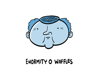 Enormity O Waffles character design graphic design hand drawn illustration illustrator