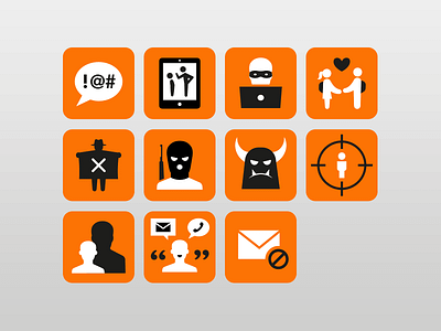 Risk Alert Icons graphic design icons illustration illustrator