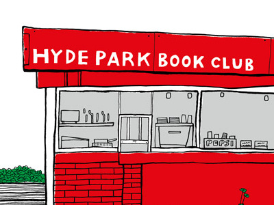 Hyde Park Book Club graphic design hand drawn illustration illustrator print