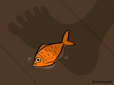 Dickman Goldfish goldfish hand drawn illustration illustrator poetry