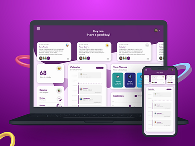 UI Design for School Dashboard app ui ux dashboard design figma online ui