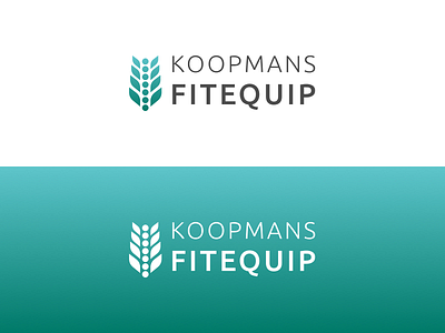 Unused logo concept Fitequip branding clean corporate design food green logo spine weat