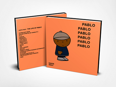 The Life of Pablo reimagined as a children’s book album book branding illustration kanye west kids minimal music orange yeezy