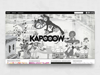 1920's Disney Animation x KAPOOOW agency branding disney illustration illustrator landing page wallpaper website