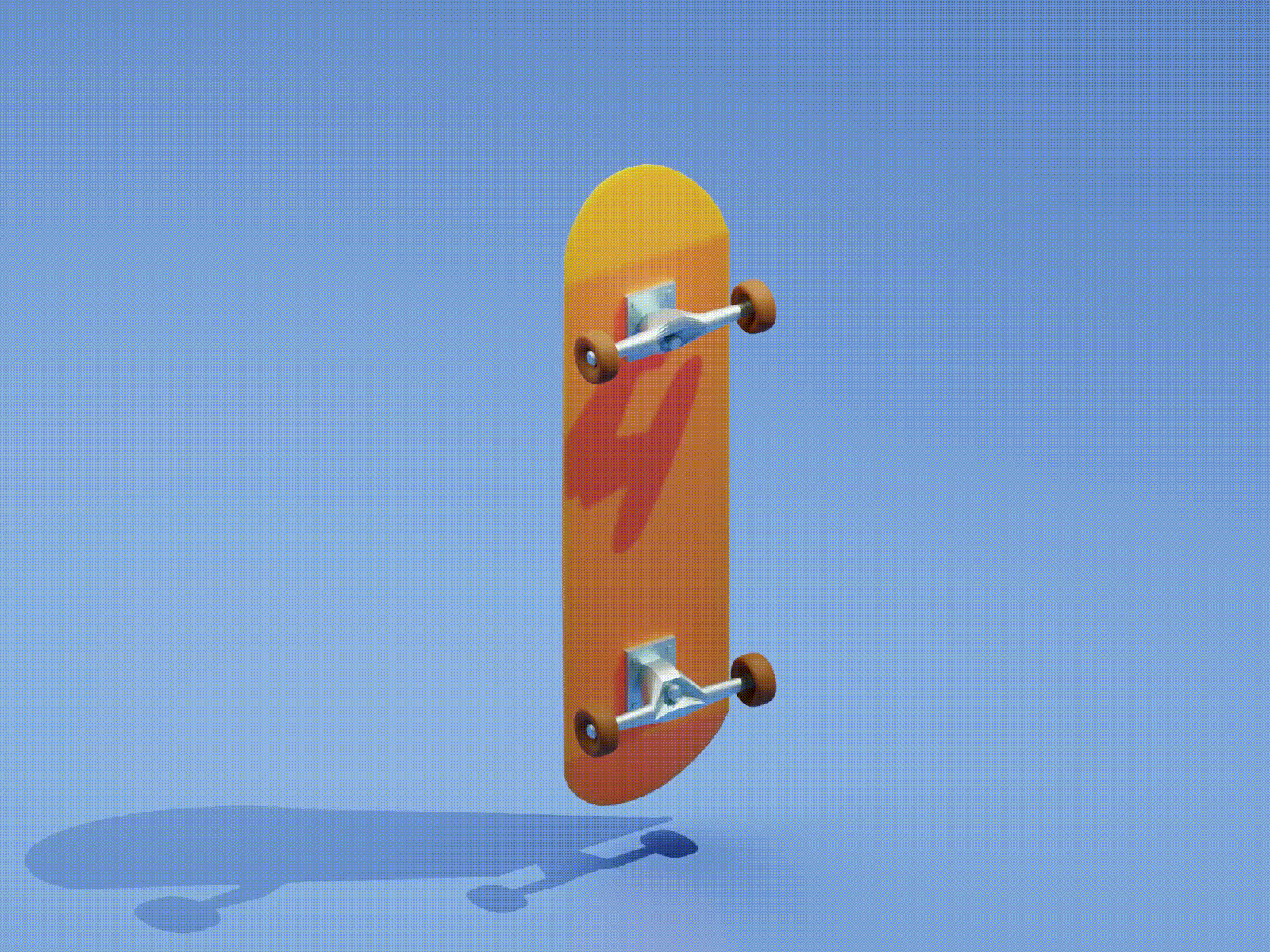 Little Skateboard 3d blender cute gif lovely lowpoly motion graphics render skateboard toy