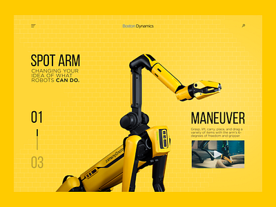 Boston Dynamics - Website design concept