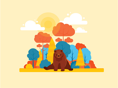 Canadian Wildlife Illustration branding design icon illustration vector