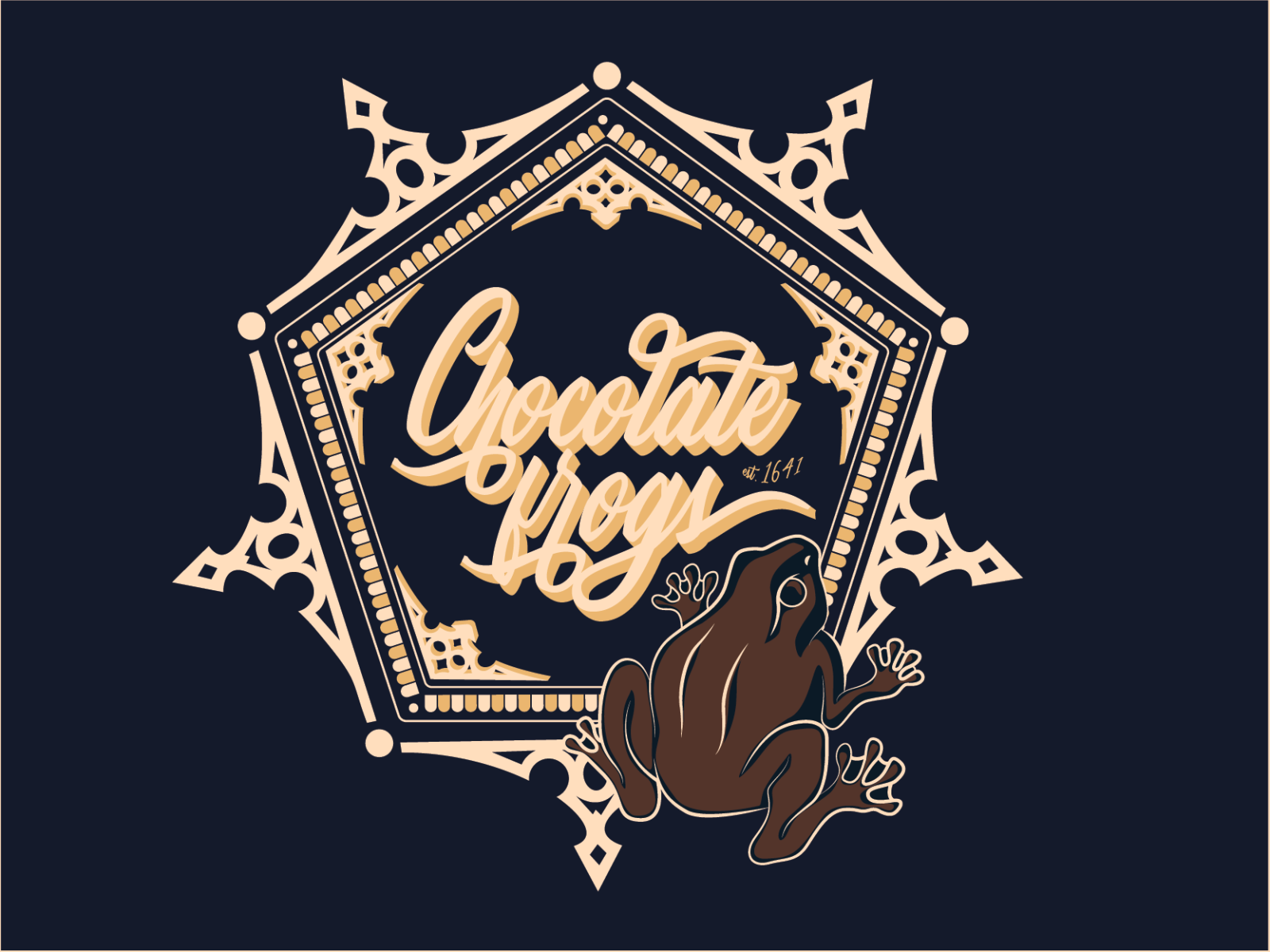 Chocolate Frog Logo Design by Erika Verge on Dribbble
