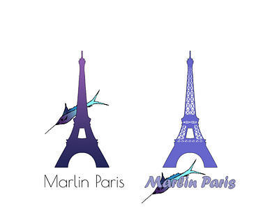 Логотип "Marlin Paris" graphic design logo