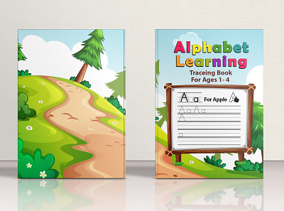 Alphabet Learning Tracing Book 3d branding graphic design