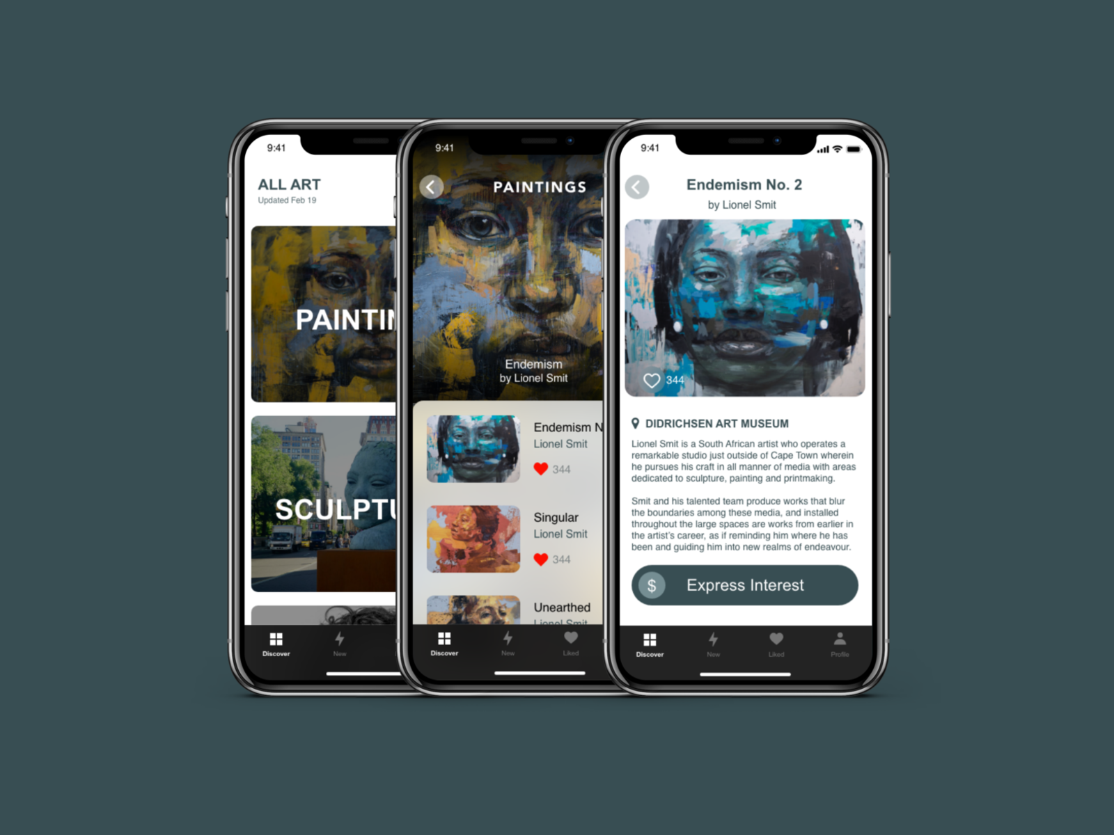 Concept Design for Art App Allart by Nyasha Chiwutsi on Dribbble