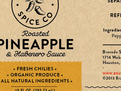 Updating Labels bravado labels sauce spice