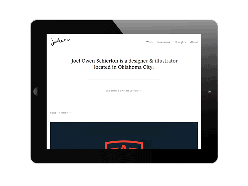 New Portfolio Site joelowen new portfolio updated