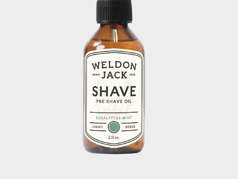 Mens Grooming Labels well done jack goods legacy oil shave weldon jack