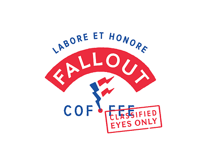 FALLOUT brand identity coffee fallout