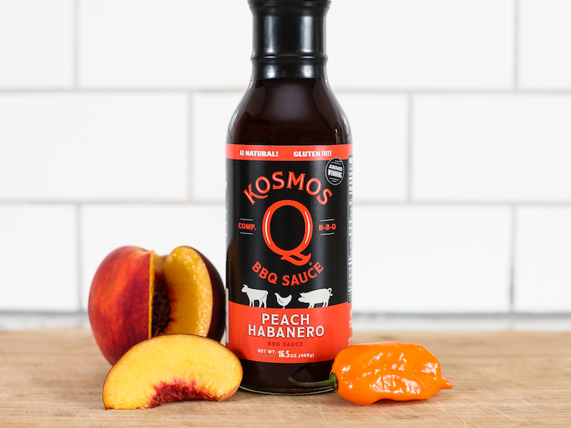 Peachy Hab habanero peach label packaging bbq