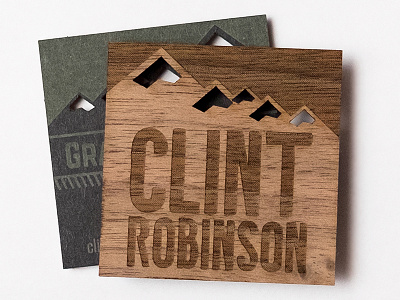 Laser-Made Wood Business Cards