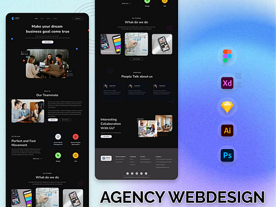 BUSINESS AGENCY WEBSITE DESIGN design graphic design ui ux website