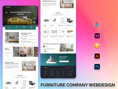 FURNITURE WEBSITE DESIGN app design graphic design mobile productdesign ui userexperience userinterface ux webdesign website