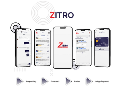 ZITRO(SaaS Mobile App) app branding design figma graphic design illustration logo mobile sketch ui userexperience userinterface ux website xd