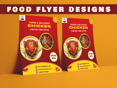 Food flyer design branding graphic design
