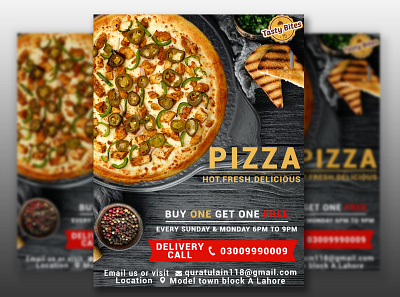 food flyer branding graphic design