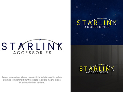 Starlink Accessories clean logo creative logo design eye catching logo flat logo illustration logo logo design minimal logo professional logo star logo starlink logo