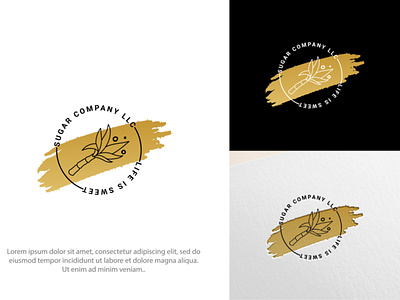 Sugar Company LLC clean logo creative logo design eye catching logo flat logo illustration logo logo design minimal logo professional logo sugar logo sugarcane logo