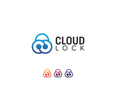 Cloud Lock clean logo creative logo design eye catching logo flat logo illustration logo logo design minimal logo professional logo