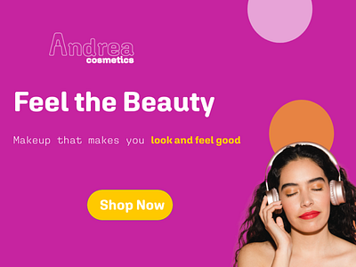 Andrea Cosmetics Landing Page