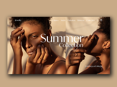 Homepage - Jewelry ecommerce homepage landing page ui