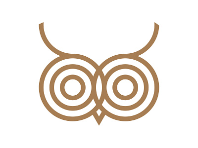 Minimal Owl Line Art Logo Design