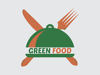 Green Food Minimalist Logo Design