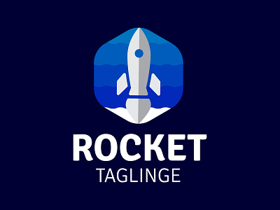 Rocket Minimalist Logo Design