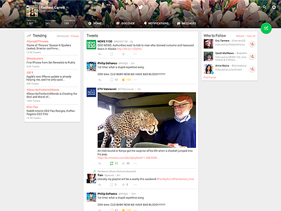 Twitter Materialized material design redesign twitter user interface