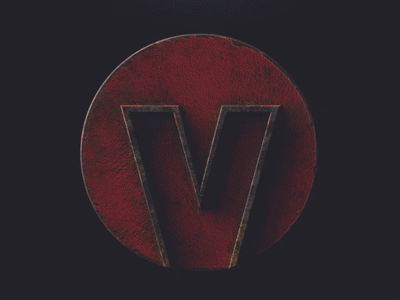 Virus Man Logo cinema 4d glitches redshif substance painter texturing title animation unfold 3d