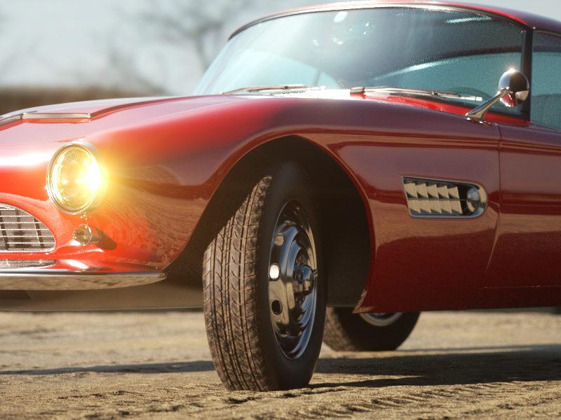 Car Shot 3d modeling cinema 4d lighting texturing octane
