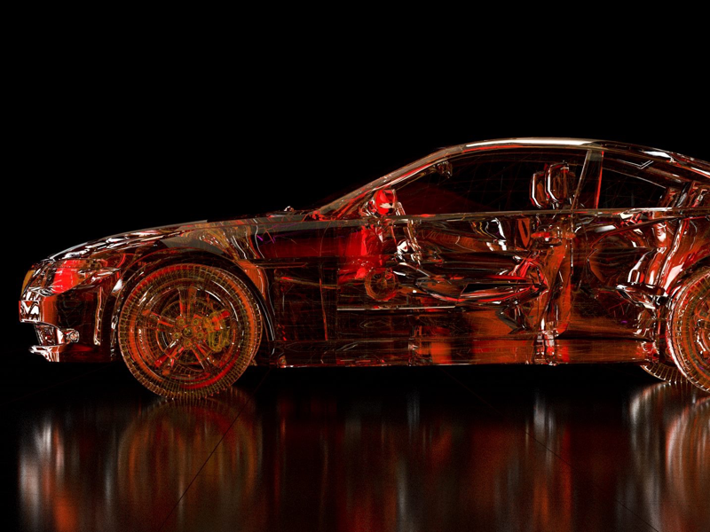 Glass-Car car rendering 3d daily render renders materials cinema4d cycles4d