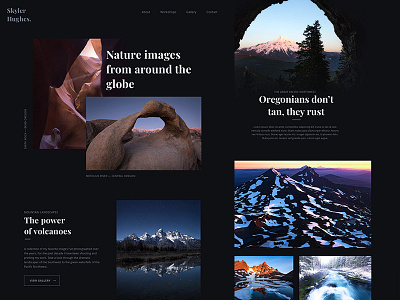 Photo Portfolio Live css design grid landscape live photo photography portfolio site