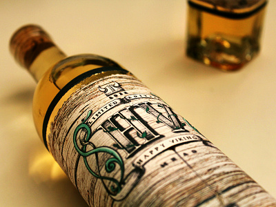 Bottle Label Vintage Typography by Alex Lesik on Dribbble