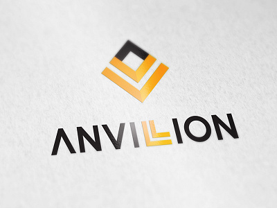 The Anvillion 2 anvil bold branding clean corporate futuristic lion logo orange safe sans serif trust