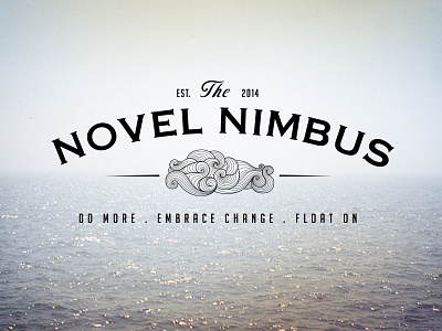 Novel Nimbus branding cloud logo nimbus vintage