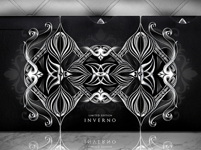 Limited Edition Inverno Trilogy Display black and silver inverno edition inverno trilogy playing cards seasons playing cards trilogy display winter cards winter deck