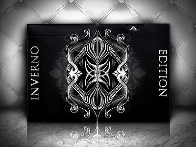 Inverno Edition "Winter" Playing Cards black and silver inverno edition playing cards seasons playing cards winter cards winter deck